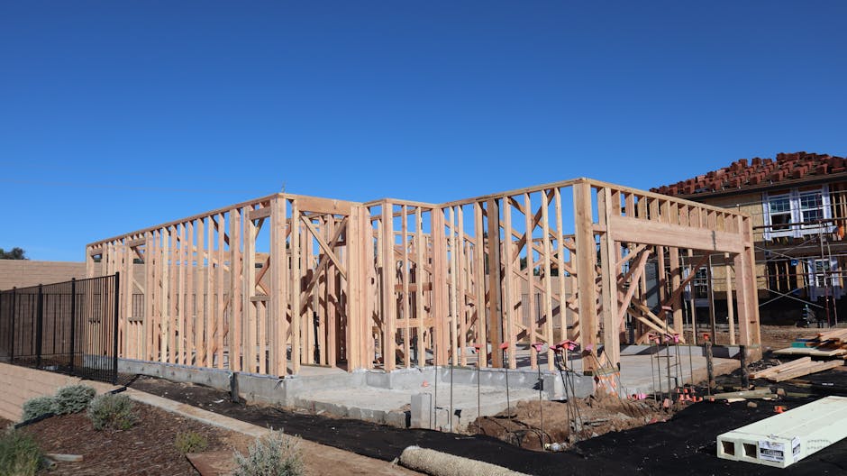 Newly built accessory dwelling unit on a finished home lot